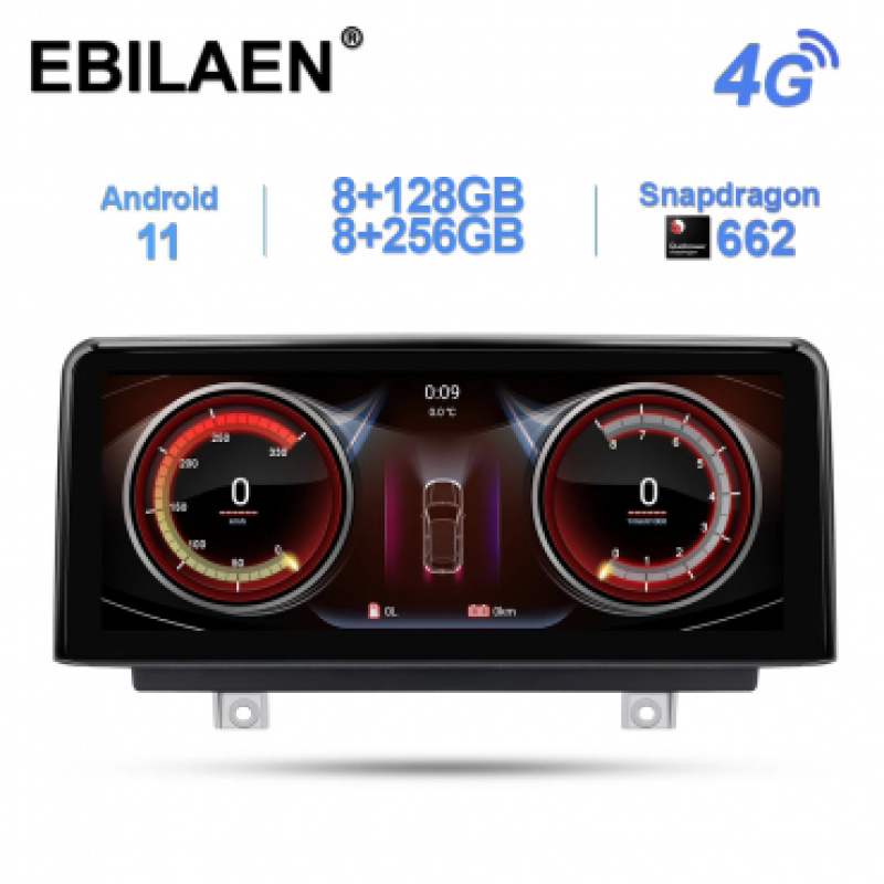 10.25" Android 11 skärm för BMW 1-Serie, 2-Serie, 3-Serie och 4-Serie NBT